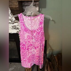 Lilly Pulitzer Pink Floral Sleeveless Dress